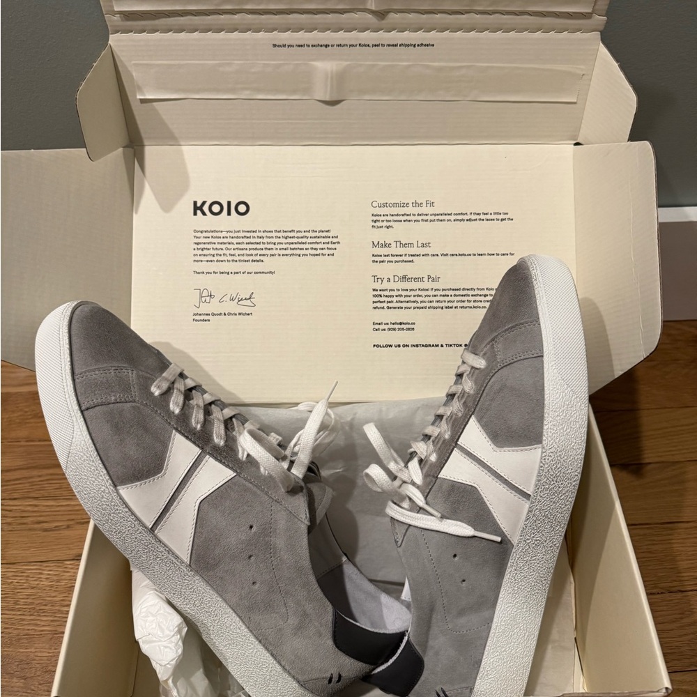 Koio Men's Gray Sneakers